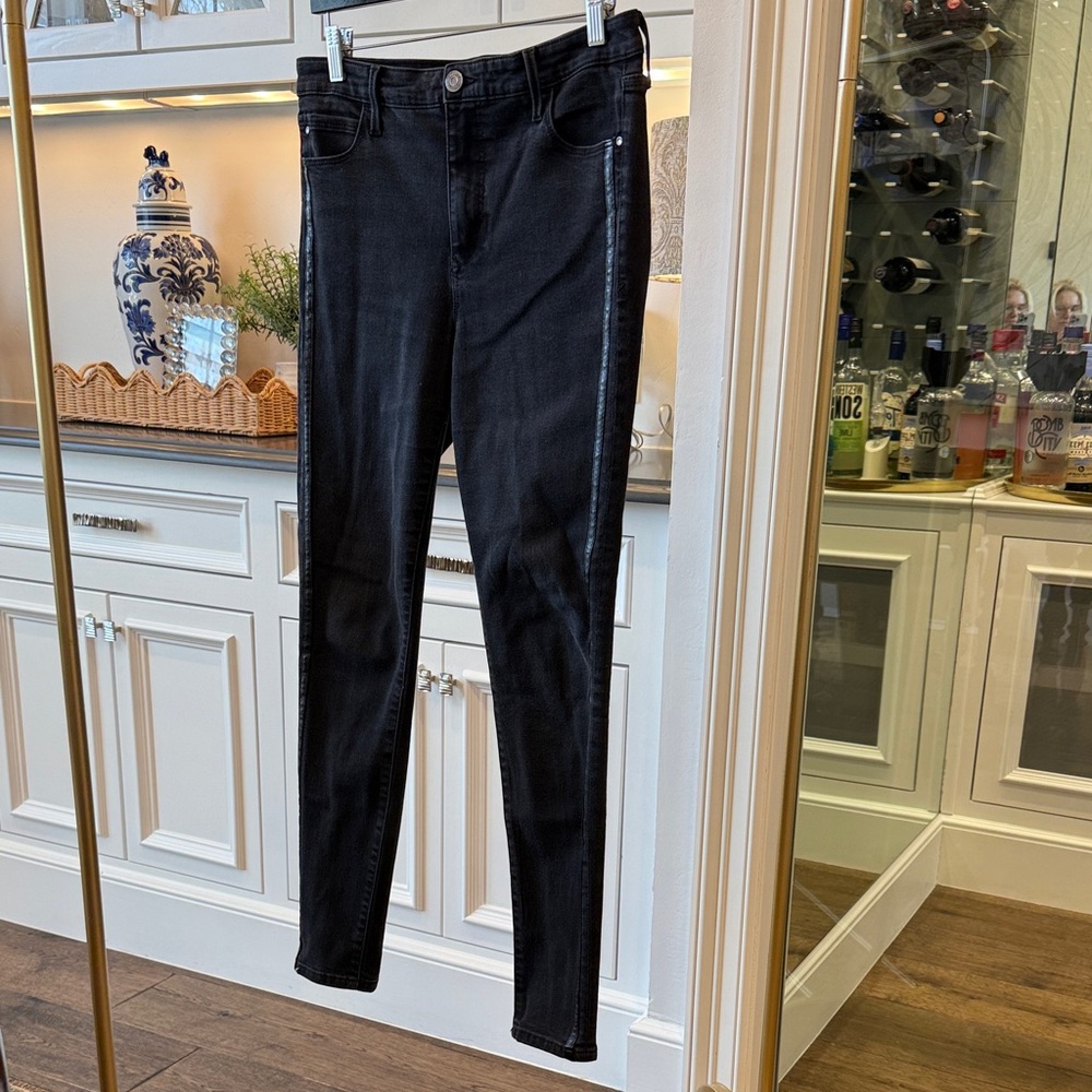 Skinnygirl Dark Black Skinny Jeans